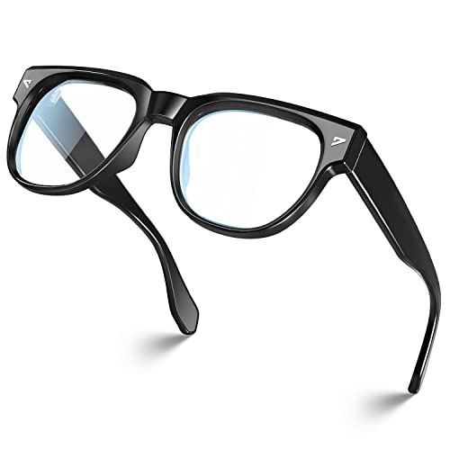 Image of VISOONE Square TR90 Blue Light Blocking Glasses with Anti Glare Computer Glass Woman and Men SAGE