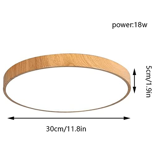 Plafonnier LED moderne design circulaire bois haut de gamme - 3