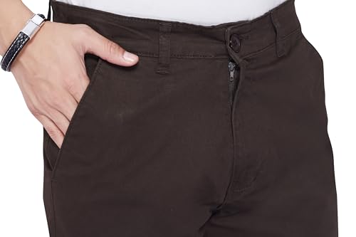 Image of DIVISIVE Men's Regular Fit Cotton Chinos Trousers Pants