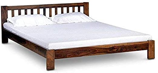 Shree Ganesh Art Sheesham Wood Cherish Low Bed King Size for Bedroom