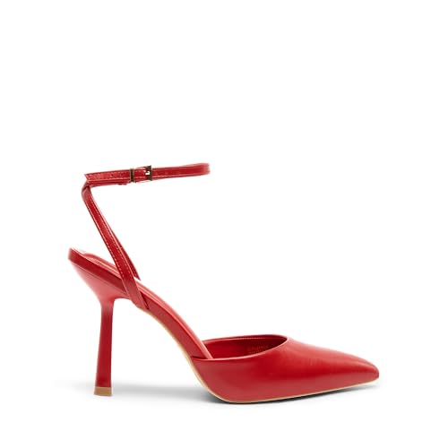 Image of DREAM PAIRS Pointed Toe Heels Ankle Strap Pumps