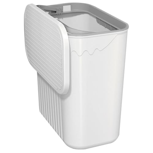 Caneca de basura colgante blanca para cocina