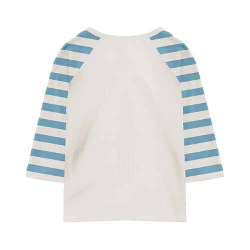 Girls Tops Raglan 3/4 Sleeve Fall Shirts Soft Crewneck Cute Summer Tops Three Quarter Sleeve Loose Clothes 3-14 Years3