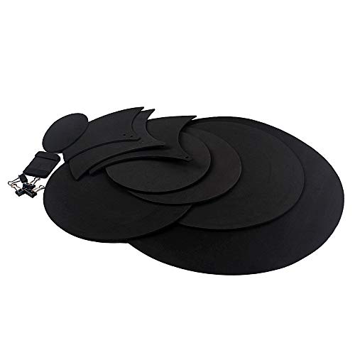 14 stks Drum Mute Kits,Bekken Pad Bass Drum Mute Bekken Mute Pad voor Drum Onderdelen Accessoires (Zwart) - Image 6