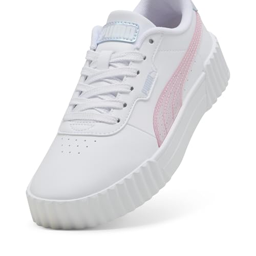 PUMA Carina Shoes Sneaker, White-Rose Mauve-Cool Weather, 4 US Unisex Big Kid2