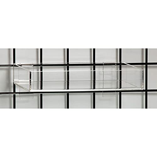 Acrylic Grid Tray 12 W x 8 D x 2 H x 0.125 Thick Inches