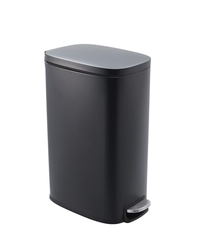 Caneca de basura estrecha inoxidable 50L con tapa suave