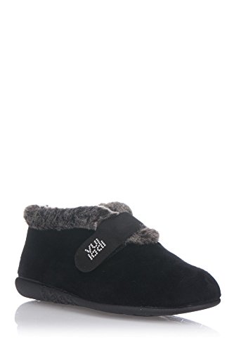 vul-ladi Zapatilla Cerrada con Cuello de Pelo
