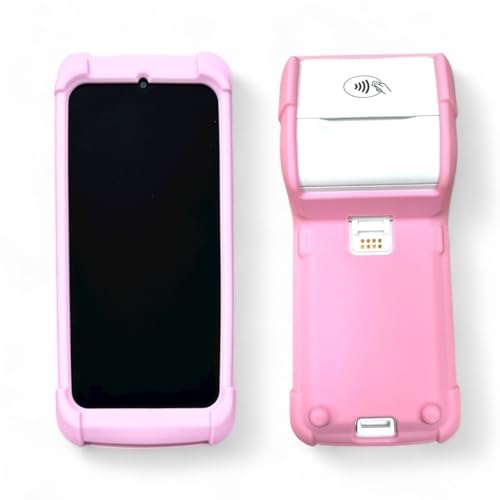 Coque SumUp rose pare-chocs avec film tactile transparent