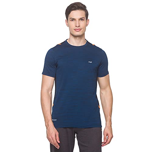 Image of berge' Men's Jacquard Polyester Dry Fit Textured Western Shirts & Tshirts for Men, Quick Drying & Breathable Fabric, Gym Wear Tees & Workout Tops|Half Sleeve T-Shirt|Running Tshirts for Men