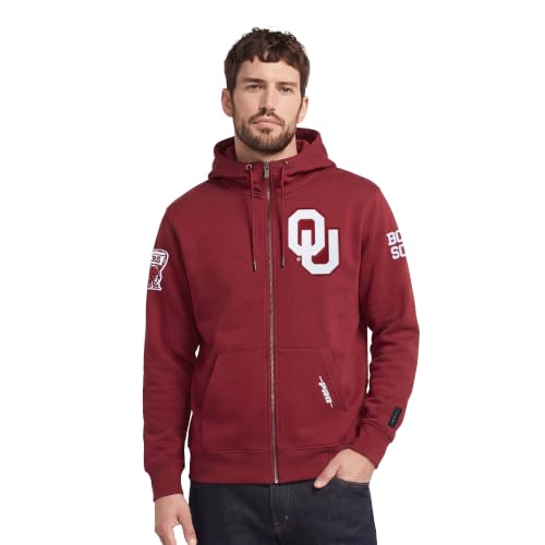 Image of Pro Standard Mens College Classic Chenille Cotton Double Knit Full Zip Hoodie