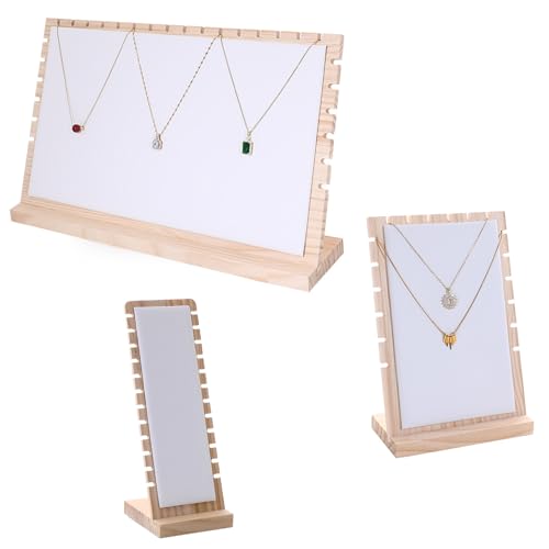 Organiseurs en bois pour colliers et bracelets à étages pour optimiser le rangement maison