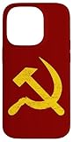 falce e martello stella cccp unione sovietica rossa custodia per iphone 14 pro
