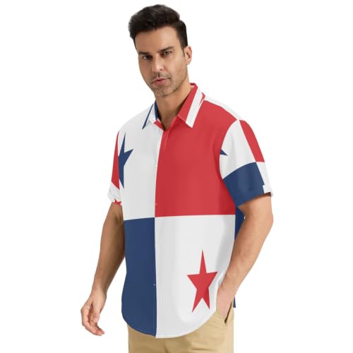 Chemise de plage homme motif Panama pour vacances décontractées