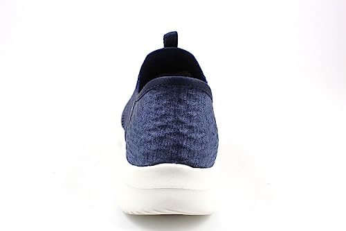Skechers Women's Hands Free Slip Ins Ultra Flex 3.0 Smooth Step Sneaker, Navy, 5.54