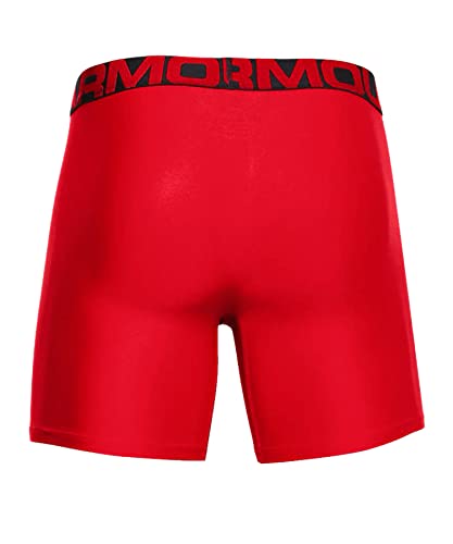 Image of Under Armour Men's Performance Tech 6 Inch 3 Pack Solid Boxer Briefs Boxer Shorts