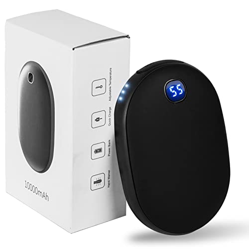 OHLGT Calentador de Manos Recargable 10000mAh - Portátil Con Batería USB, Dura 15 Horas - Para Raynauds, Artritis, Deportes de Invierno al Aire Libre