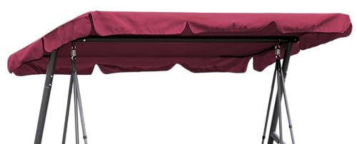 Quick-Star Replacement Roof Universal 3 Seater Swing Bordeaux Replacement Cover Sun Canopy Swing Roof