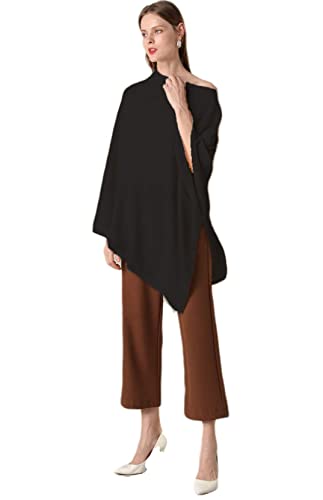 Women's Knitted Scarf Poncho Sweater with Buttons Winter Warm Open Front Poncho light weight sweater wrap poncho cape3