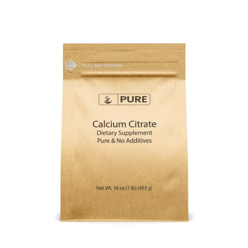 Pure Original Ingredients Calcium Citrate (1lb) Calcium Supplement No Additives or Fillers