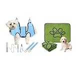 PatiencET Bundle of 1 Pack Dog Grooming Hammock and 2 Pack Pee Pads for Pet Training