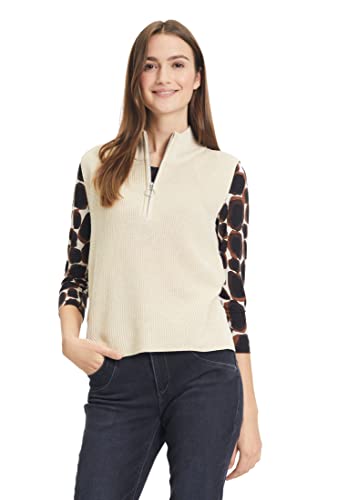 Betty Barclay Damen 5915/1827 Strickpullover ohne Ärmel, Pastellsand, 42