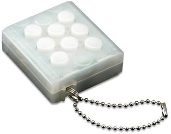Electronic Bubble Wrap Keychain - White