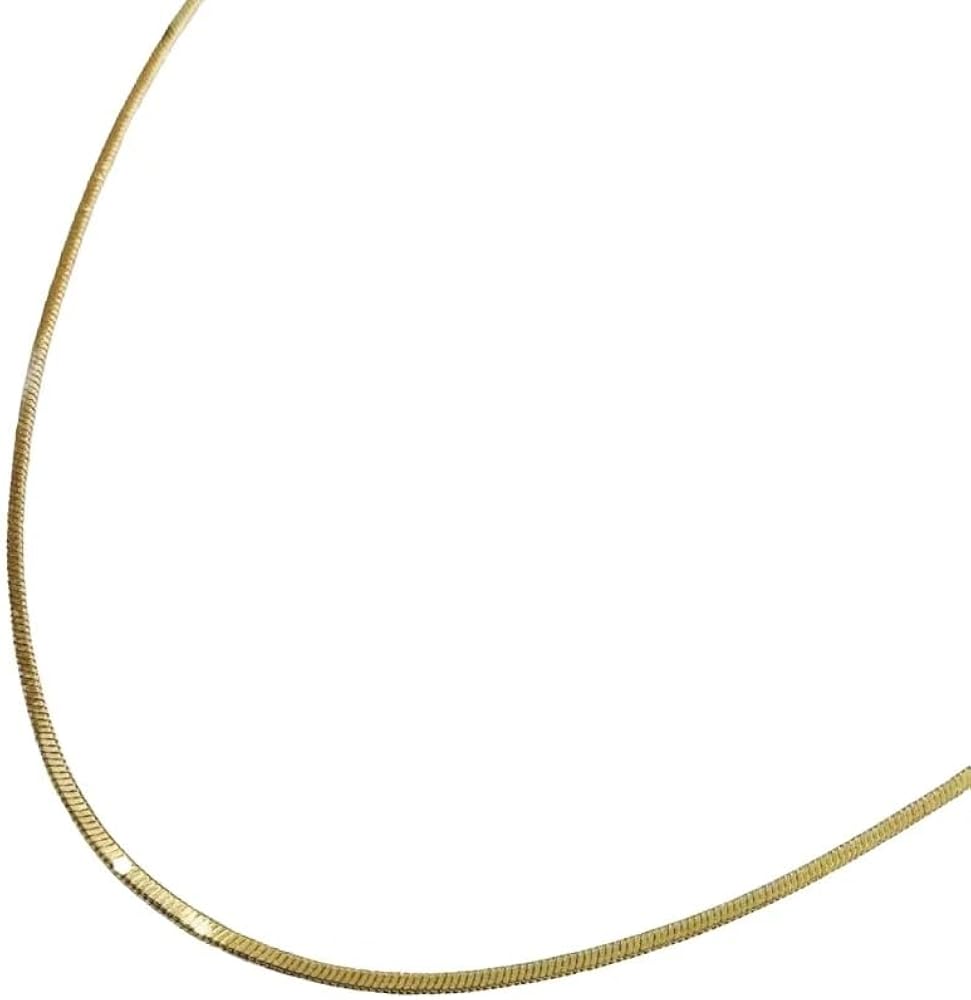 Amazon | スネーク チェーン ネックレス K18 イエローゴールド 50cm