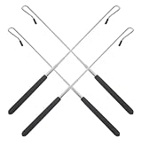 Abaodam 4 Varillas Ajustables de Metal para Marionetas, Barra de Control Telescópica de 21 Pulgadas (20-55 Cm), Accesorio de Manipulación para Títeres Pequeños y Grandes, Manejo Preciso