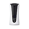 Homedics Ultrasonic Humidifier–Large Deluxe Air Humidifiers for Bedroom Plants Office–Cool and Warm Mist Humidifiers Essential Oil Pads and Built In Timer 5 Mist Settings White and Black