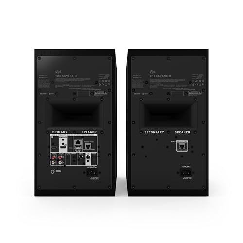 Image of Klipsch The Sevens II Dolby Atmos 6.5 inch Powered Speakers Ebony (Pair)