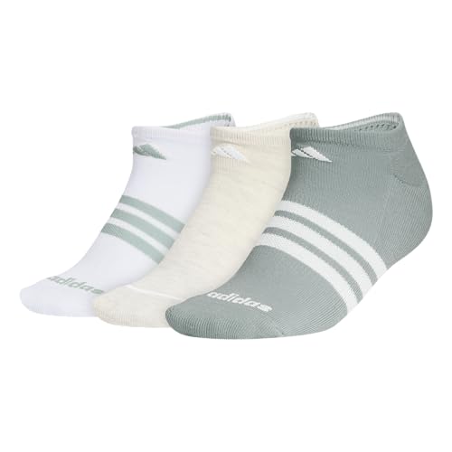 Image of adidas Cushioned No Show Socks 3-Pairs Durable & Comfortable