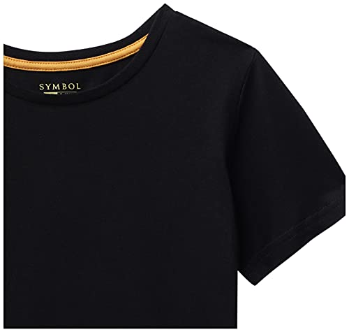 Image of Amazon Brand - Symbol Boys 100% Cotton Solid Half Sleeves T-Shirt | Regular Fit | Age 2-14 Years (Pack of 2)