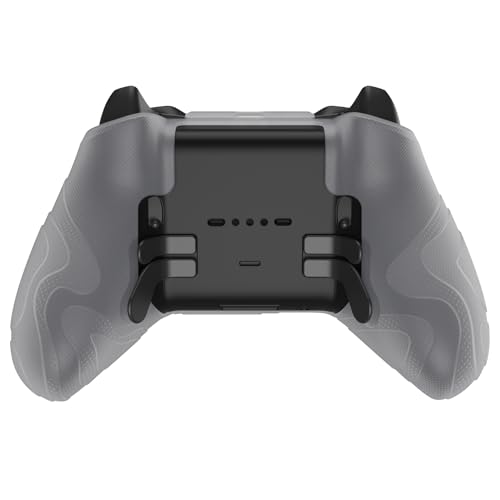 Image of PlayVital Mountain Range Edition Silicone Cover for Xbox Elite Wireless Controller Series 2, Clear White Anti-Slip Controller Skin for Xbox Elite Series 2 Core with Thumb Grips