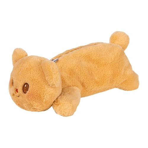 Trousse à crayons grande capacité en peluche pour protéger vos pinceaux de maquillage