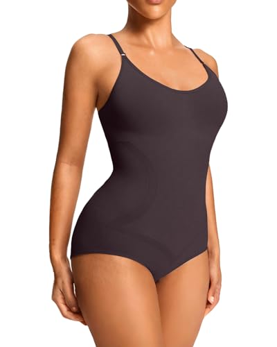 Image of Halter Bodysuit with Adjustable Straps, Shapewear for Women with Tummy Control, Suitable for Daily Wear and Workouts