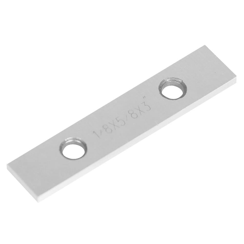 Juego de 10 pares de bloques paralelos de acero endurecido de 1/8 x 3 pulgadas, espaciadores de tornillo de banco con caja de madera para fresado y metalurgia