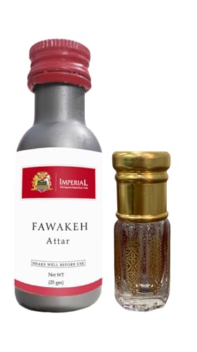 Image of Fawakeh Attar, 25ml, Unisex Luxury Fragrance With Refillable Attar Bottle