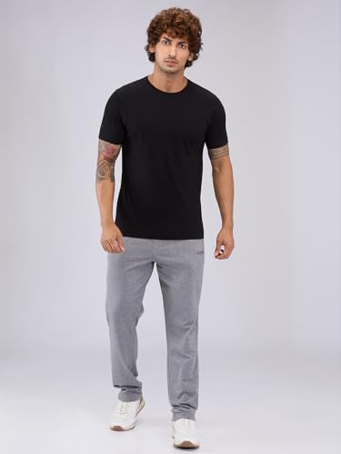 Image of Park Avenue Men Regular Fit Solid Pattern Pure Cotton Round Neck T-Shirt