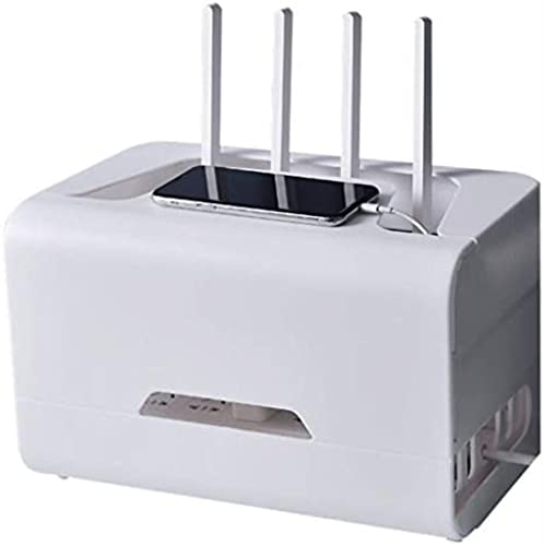 Support de routeur WiFi mural et étagère boîtier TV discret - 2