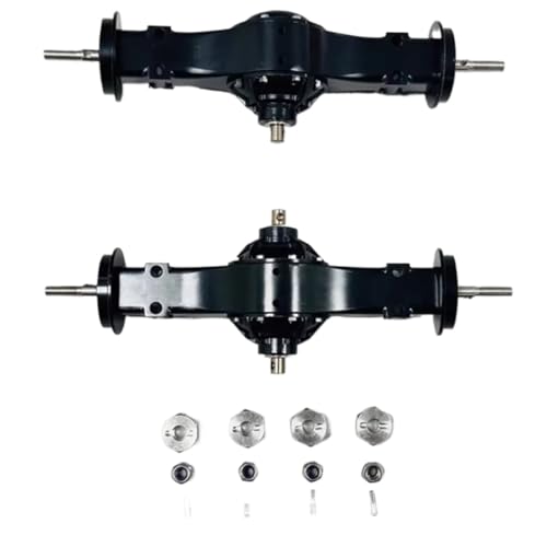 Materiale: gli assi anteriore e posteriore RC sono realizzati in metallo, che è robusto e pratico, può essere utilizzato a lungo, ha stabilità, può essere utilizzato a lungo, è leggero e rende la tua auto più strutturata;