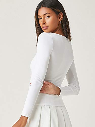 Image of Aahwan Women's & Girl's Solid Long Sleeve Polyester Slim Fit Top