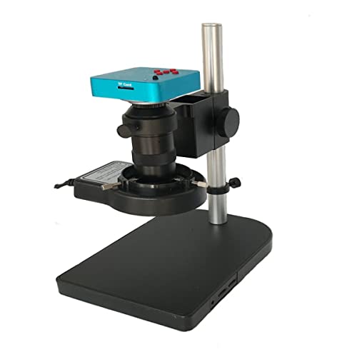 ラボ用顕微鏡アクセサリー 130xズームレンズ、38mp青い電子デジタル顕微鏡カメラ(Full set Microscope)