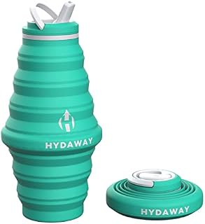 HYDAWAY Collapsible Water Bottle, 750ml Flip-Top Lid | Ultra-Packable, Travel-Friendly, Food-Grade Silicone