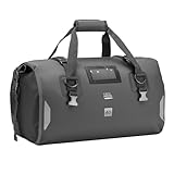 KEMIMOTO Motorrad Hecktasche 40L, IPX6 wasserdichte Motorradtasche Gepäckrolle mit Schnellverschlussgurten, Große Kapazität & Mehrere Fächer, Ideal für Touring, Camping, Motorradfahren, Wassersport