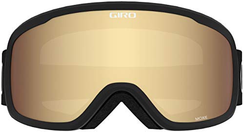 Giro Moxie Ski Goggles - Snowboard Goggles For Women & Youth - Black Core Light Strap With Amber Gold/Yellow Lenses #TOP1
