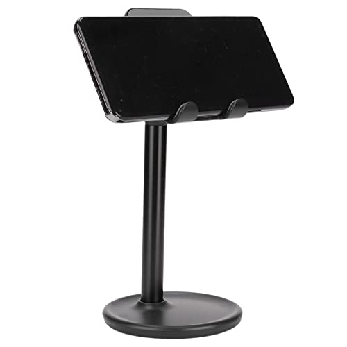 Wedinard Retractable Phone Holder, Aluminium Alloy Desk Phone S, Angle Height Adjustable Cell Phone Tablet S for Desk, Desk Accessories & Office Decor (Black)