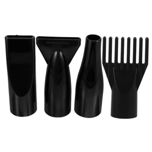 Ipetboom 4 Piezas soplador de agua para mascotas difusor secador accesorio concentrador para secador de pelo reemplazo de la boquilla del secador boquilla secador de pelo abdominales Black