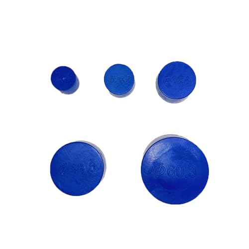 HLIWS 25 Pieces of 5 Sizes Round Plastic End Caps, Plastic Pipe Caps, Chair Leg Covers, Suitable for Filling Hiding