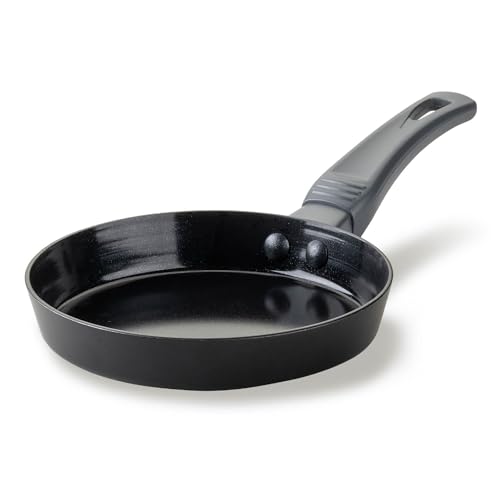 Fackelmann Pfanne 14cm Statement – Keramik beschichtete MINI-Pfanne - Recyceltes Aluminium mit Antihaft-Beschichtung – Für alle Herdarten außer Induktion, PFAS-frei, Shadow Black
